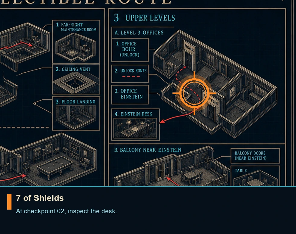 Location guide visual for 7 of Shields in 007 FIRST LIGHT