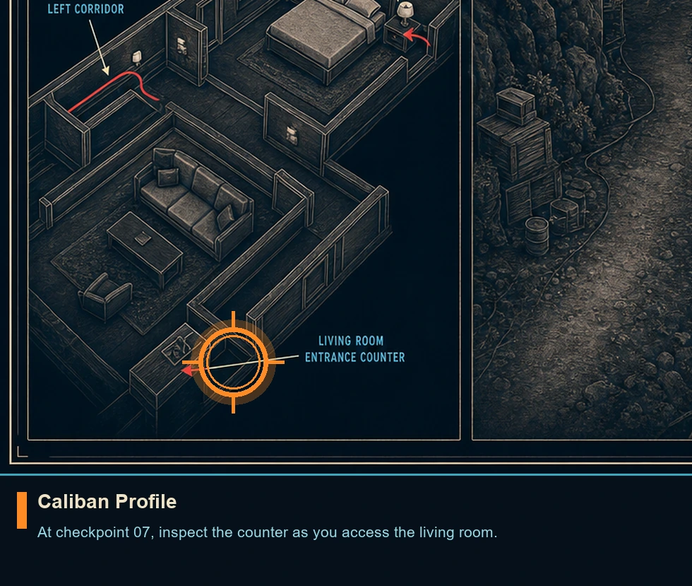 Location guide visual for Caliban Profile in 007 FIRST LIGHT