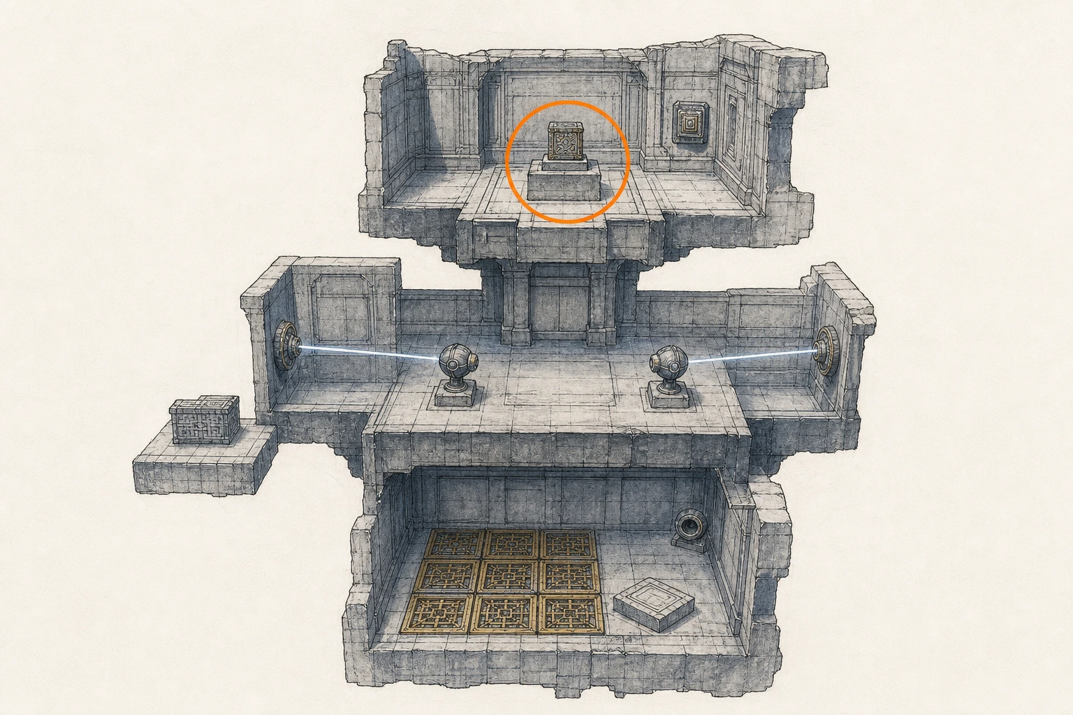 Location guide visual for Restoration #22, Sanctorum of Darkness in Crimson Desert