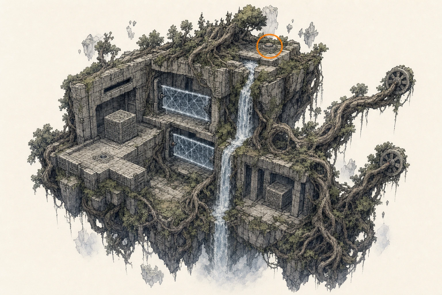 Location guide visual for Restoration #38, Roots of Truth in Crimson Desert