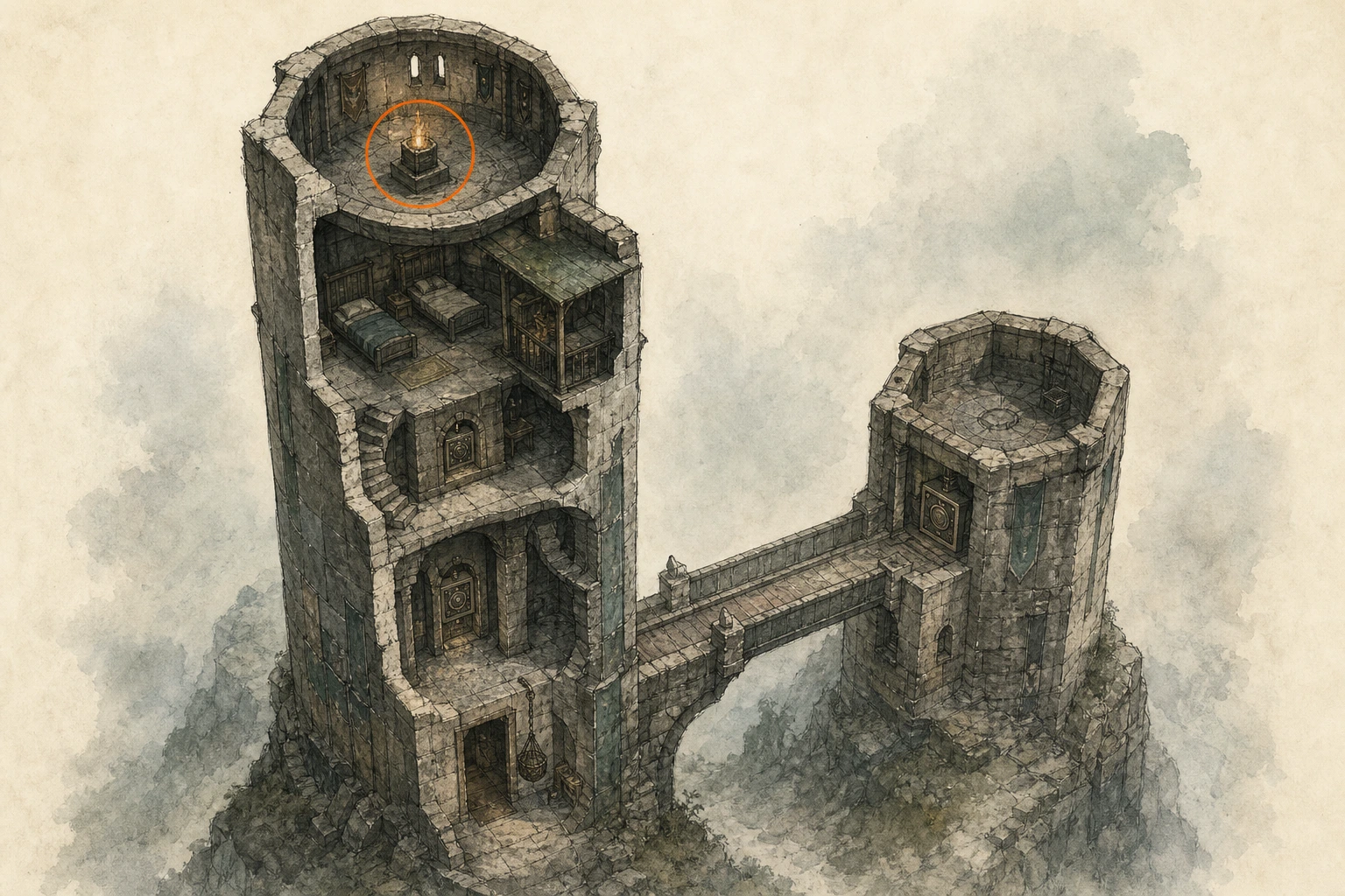 Location guide visual for Maze #1, Maze of Burhum in Crimson Desert
