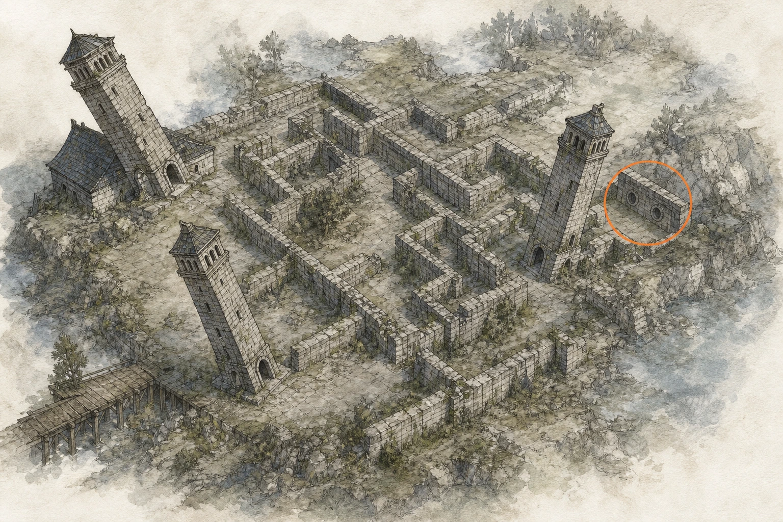 Location guide visual for Maze #2, Maze of Dawnreach in Crimson Desert