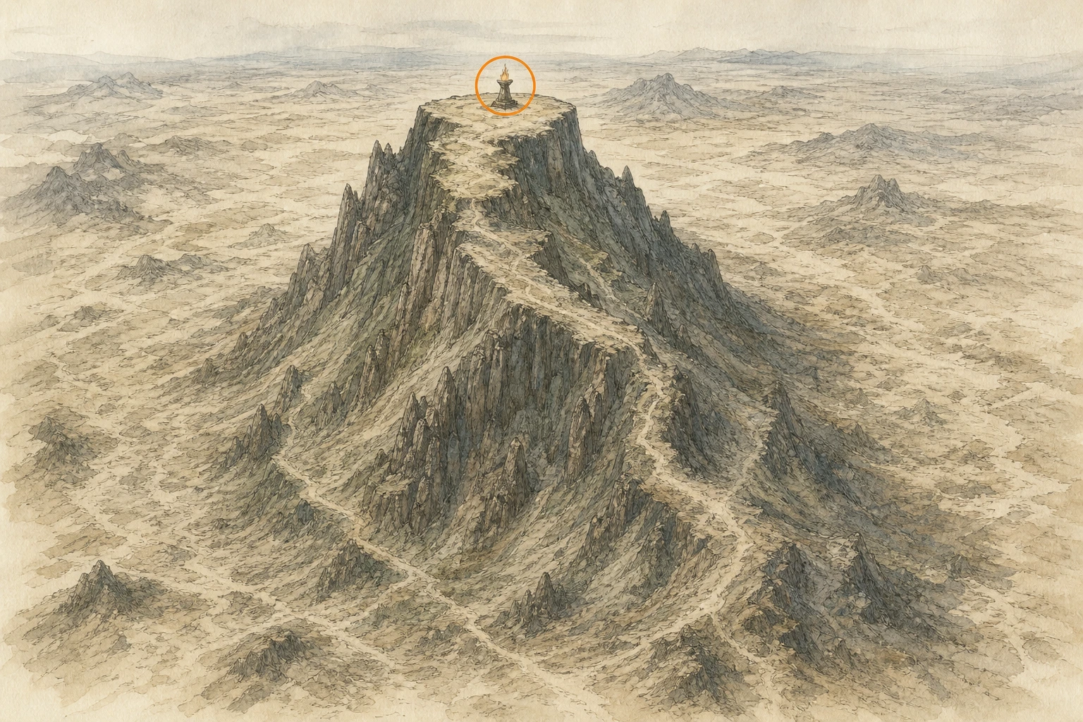 Location guide visual for Secret Place #43, Hill of Grief in Crimson Desert