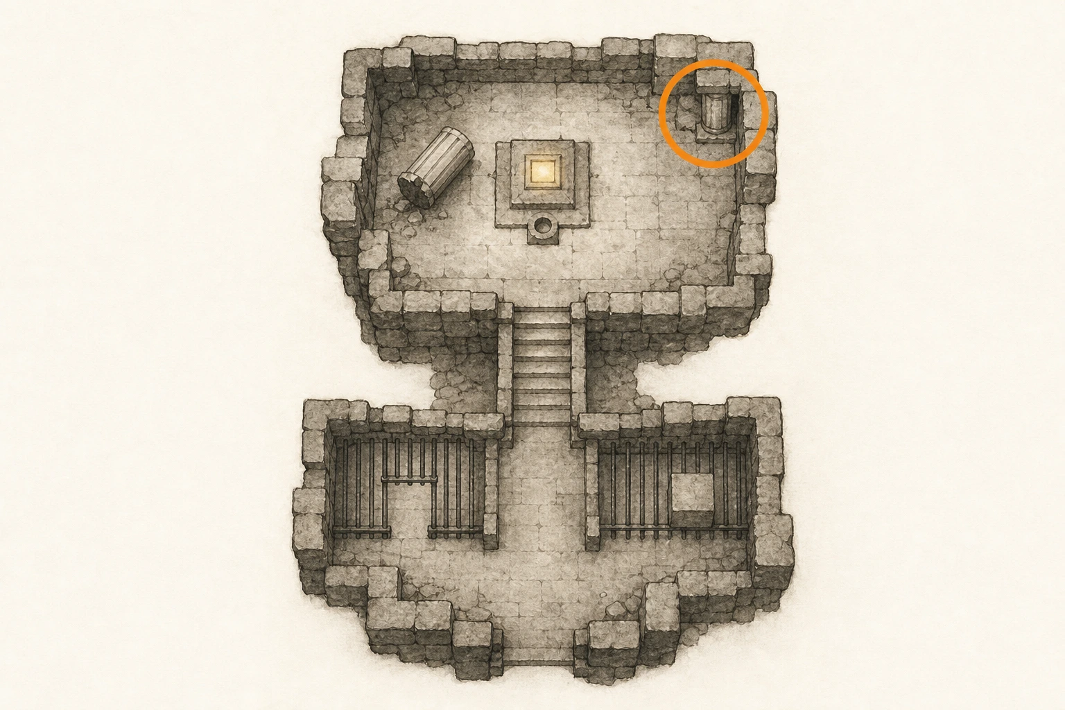 Location guide visual for Sanctum #14, Sanctum of Renunciation in Crimson Desert