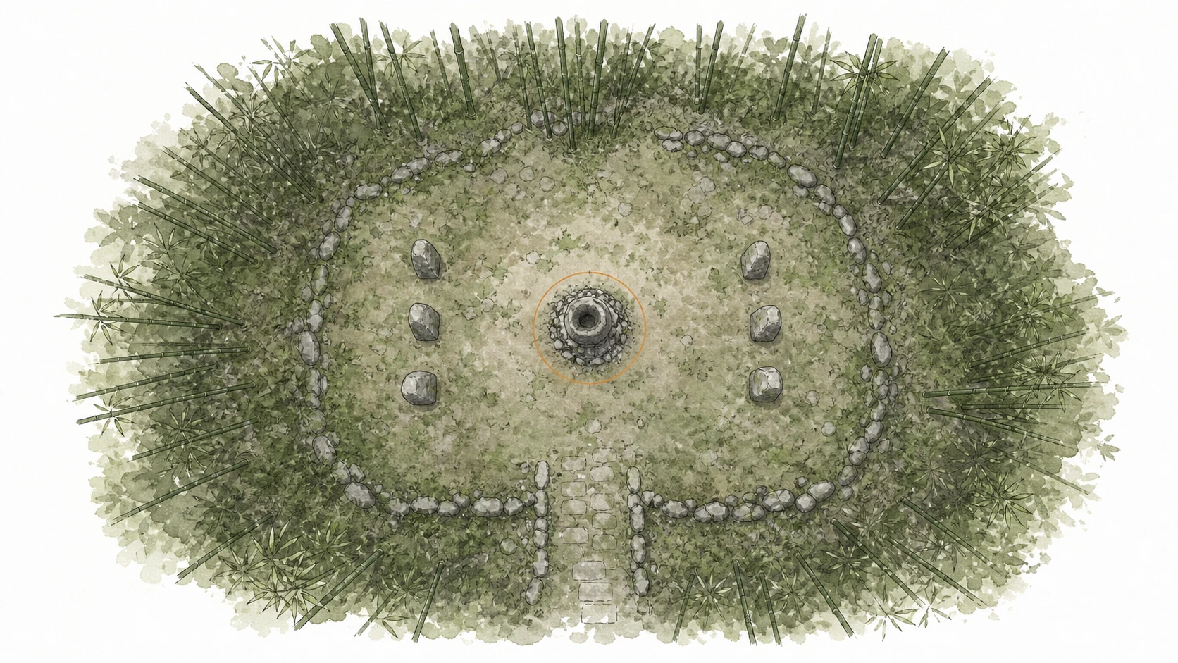 Location guide visual for Ancient Ruin #19, Bamboo Forest Seonangdang Ruins in Crimson Desert