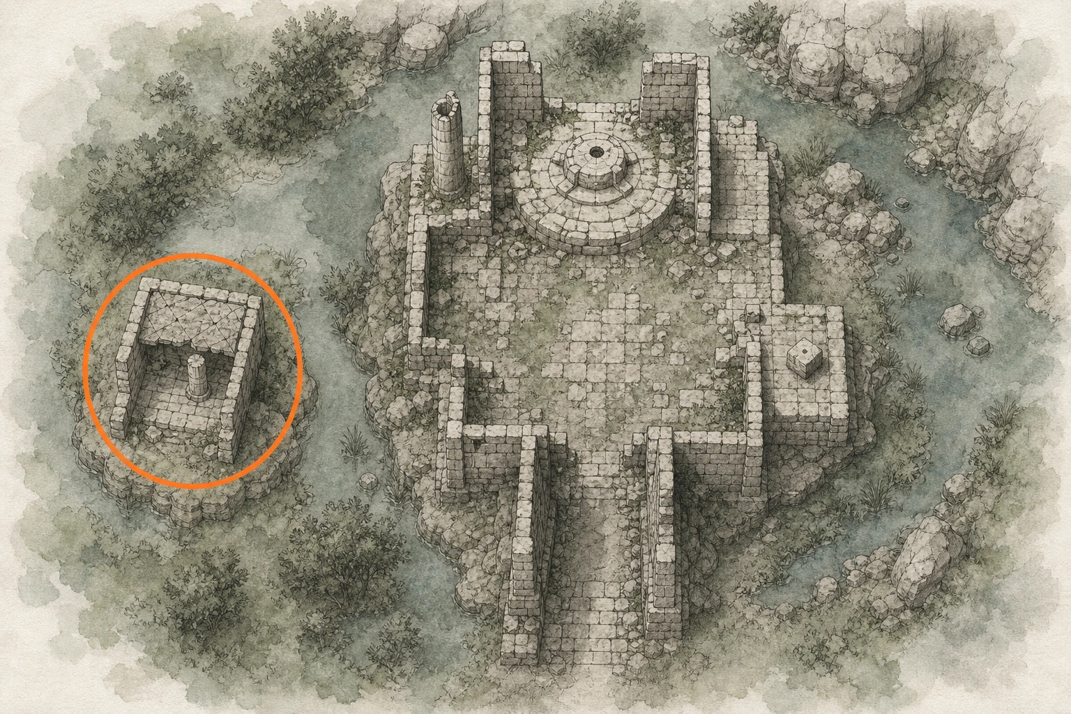 Location guide visual for Sanctum #15, Sanctum of Revelation in Crimson Desert