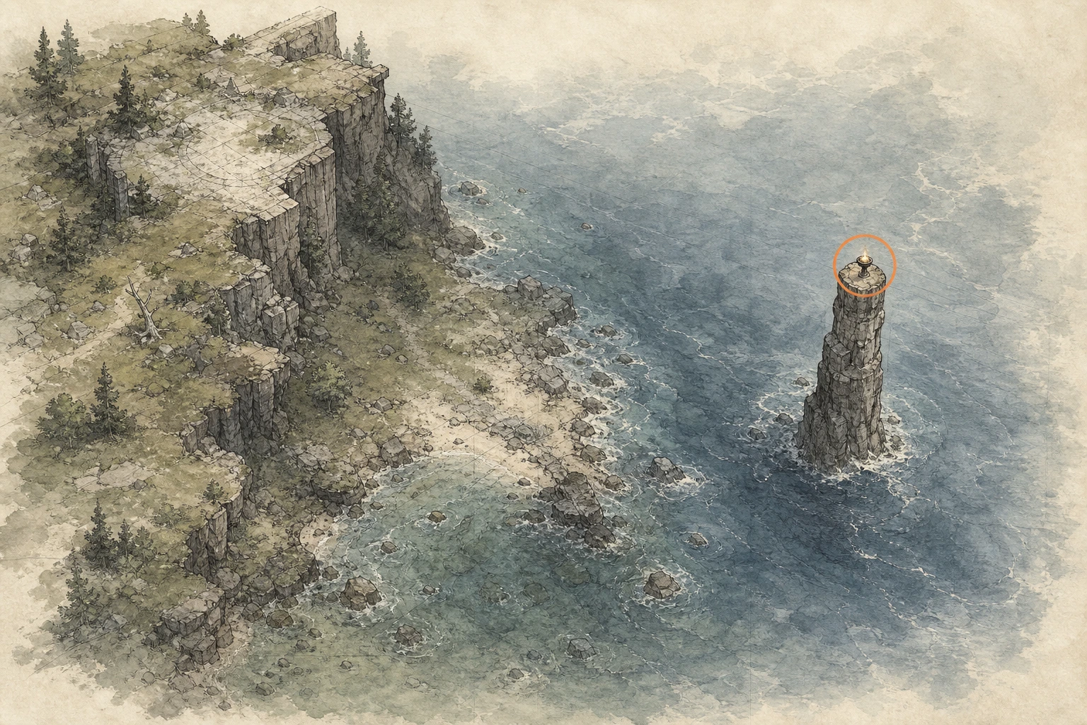Location guide visual for Secret Place #4, Peak's Green Bloom in Crimson Desert