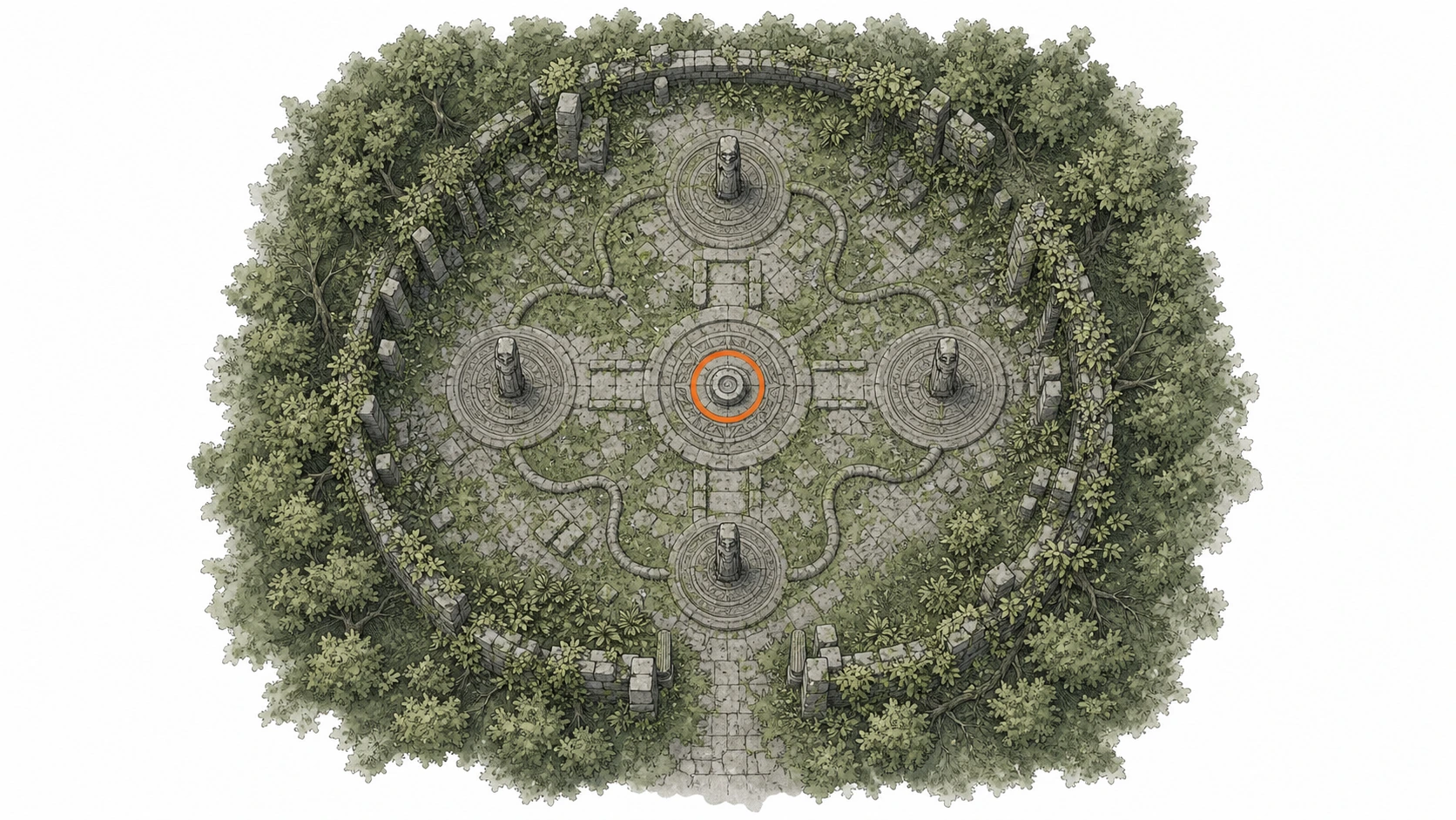 Location guide visual for Ancient Ruin #21, Sunrise Plains Ruins in Crimson Desert
