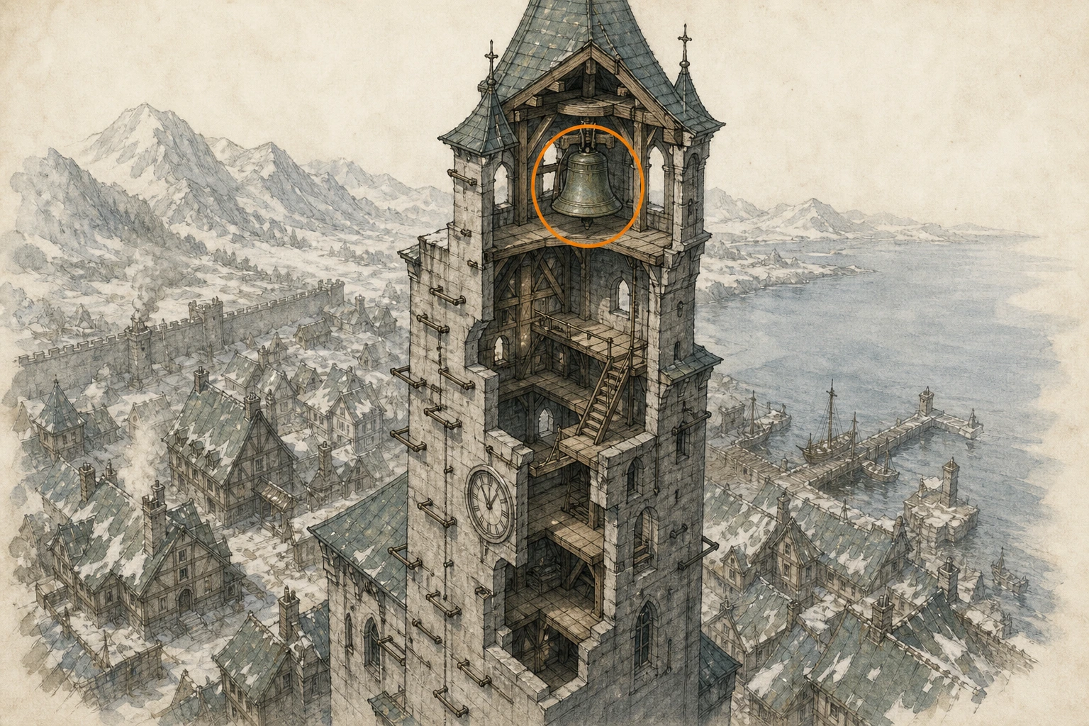 Location guide visual for Bell #1, Toll of Hernand in Crimson Desert