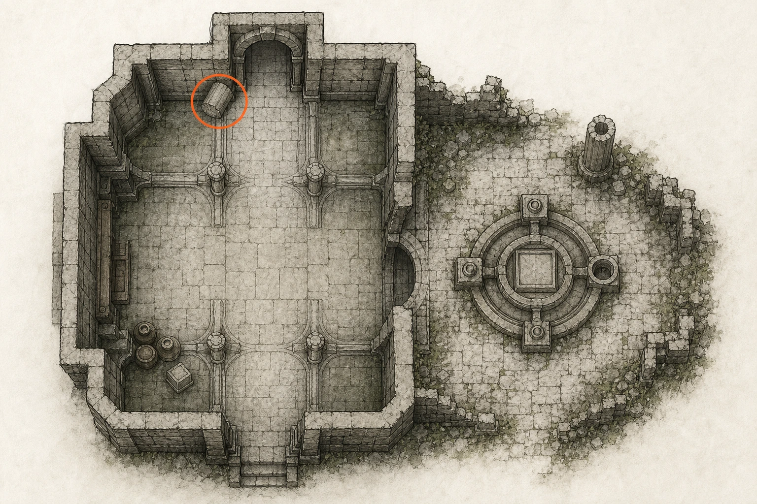 Location guide visual for Sanctum #1, Sanctum of Absolution in Crimson Desert