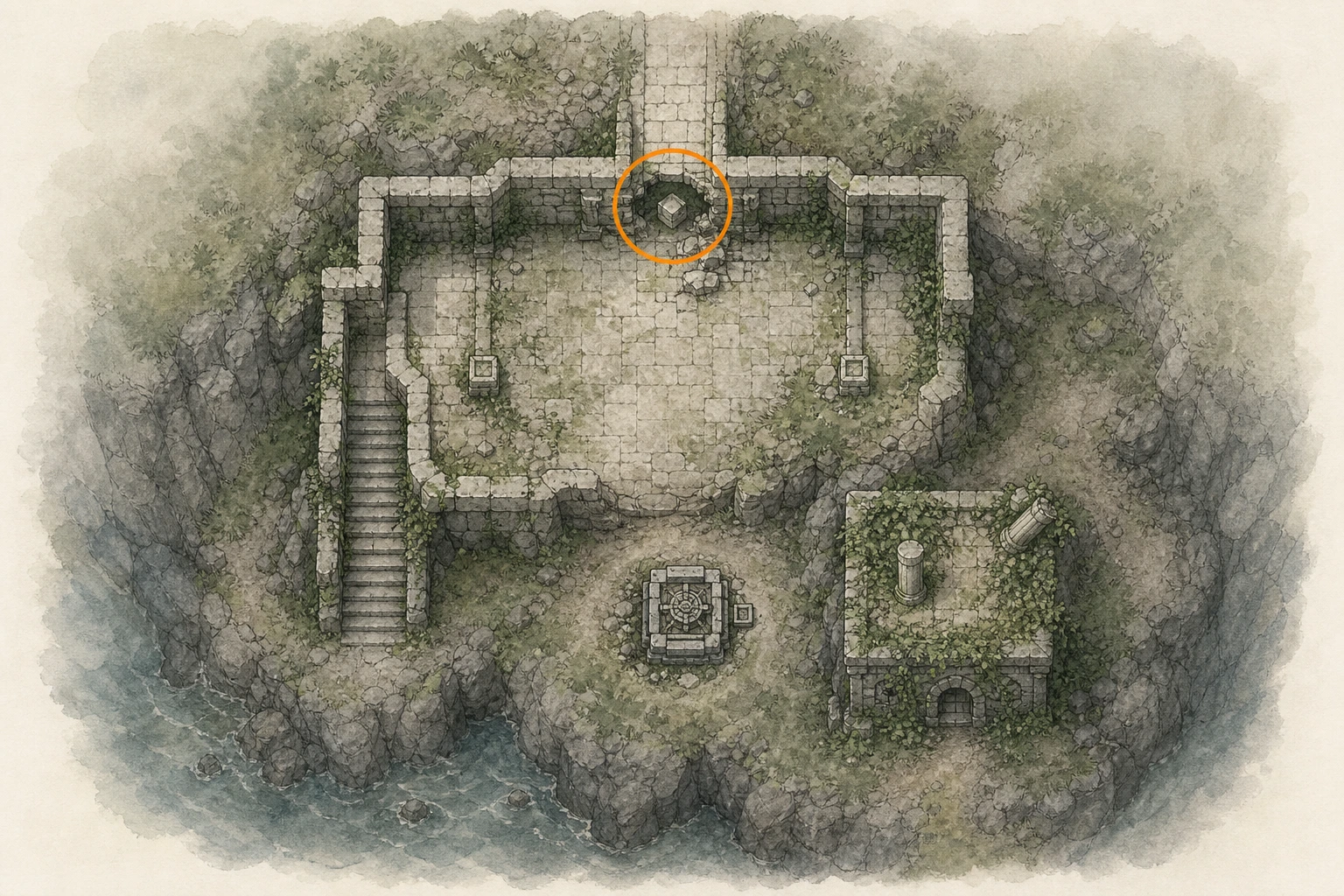 Location guide visual for Sanctum #2, Sanctum of Temperance in Crimson Desert