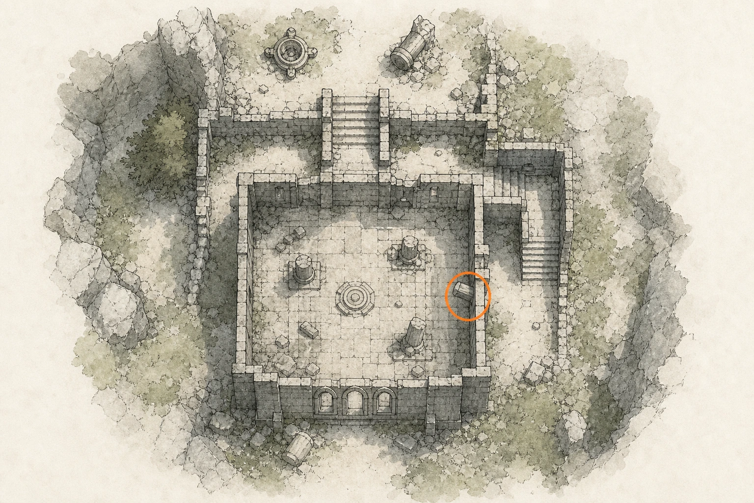Location guide visual for Sanctum #3, Sanctum of Penitence in Crimson Desert