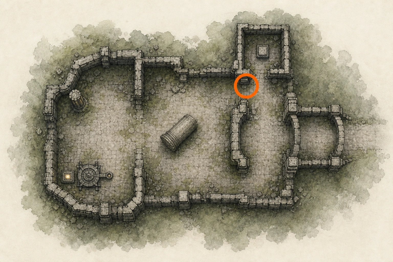 Location guide visual for Sanctum #8, Sanctum of Atonement in Crimson Desert
