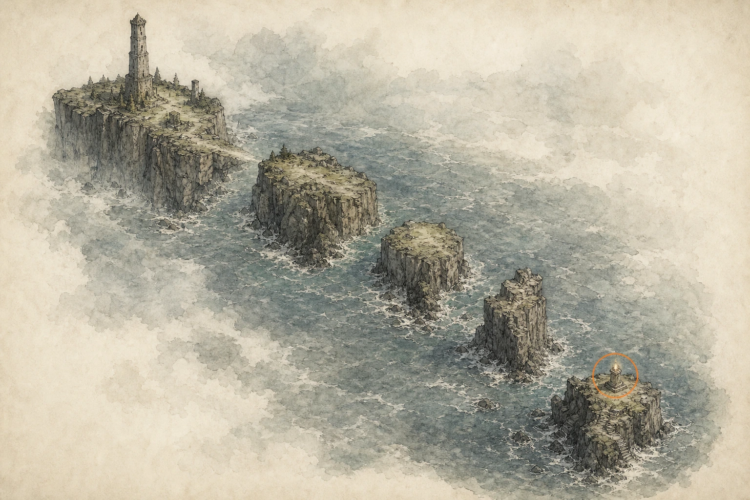 Location guide visual for Secret Place #17, An Unreachable End in Crimson Desert