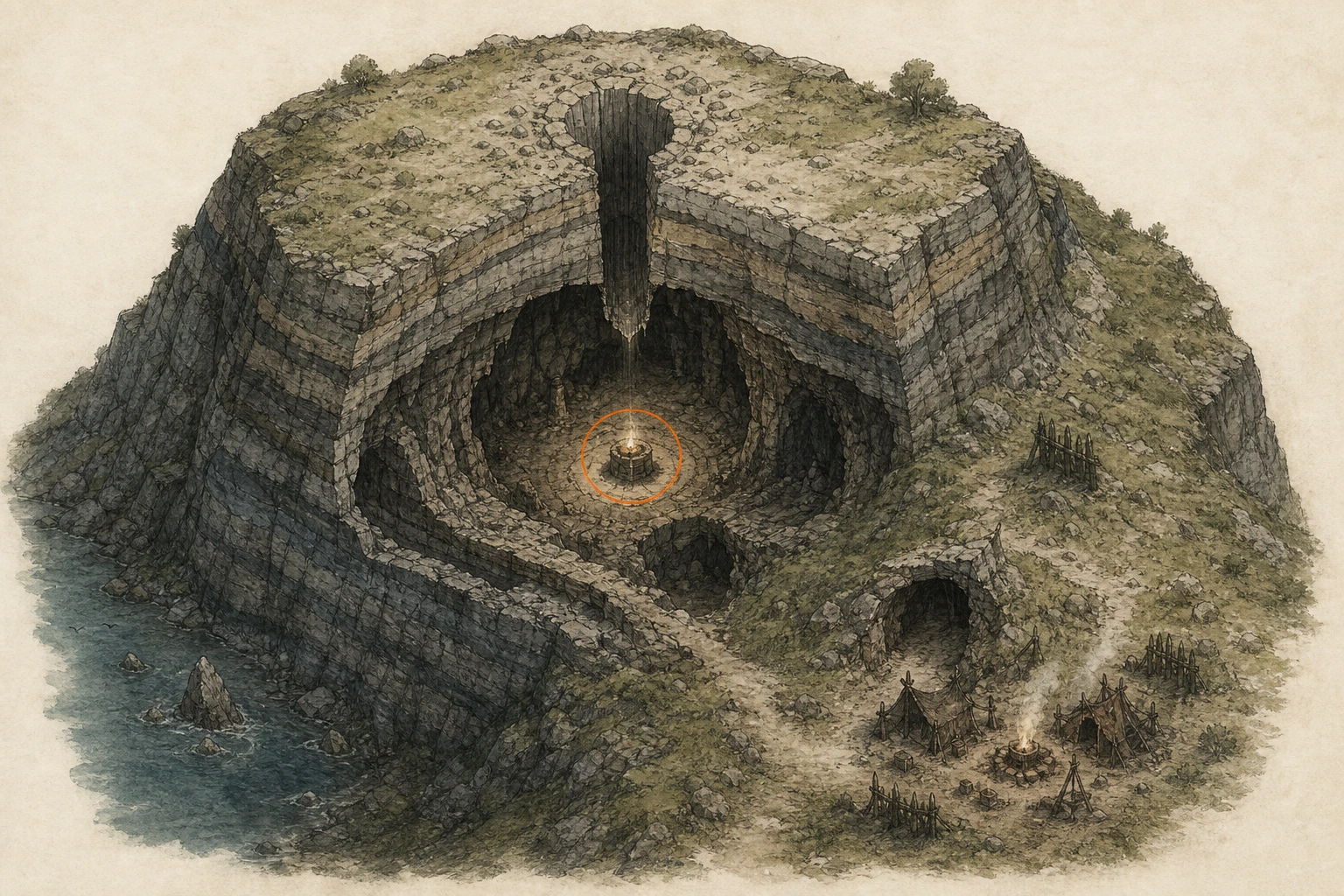 Location guide visual for Secret Place #19, Subtle Gap in Crimson Desert