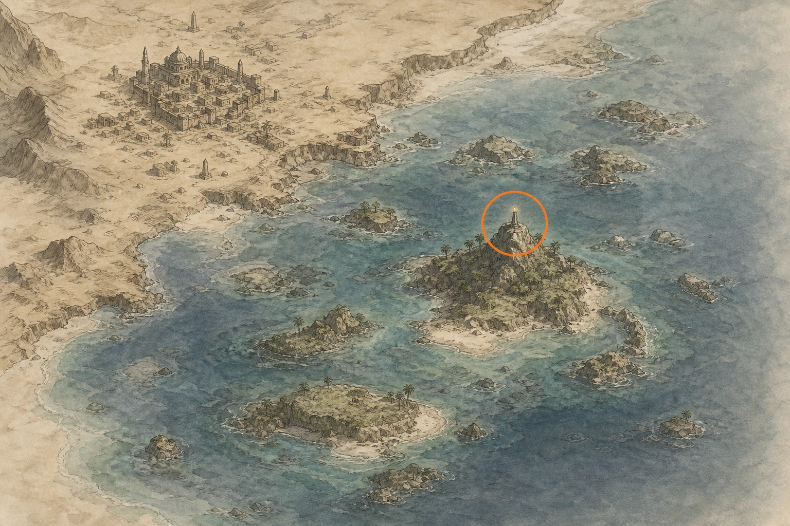 Location guide visual for Secret Place #48, Ivory Marches Garden in Crimson Desert