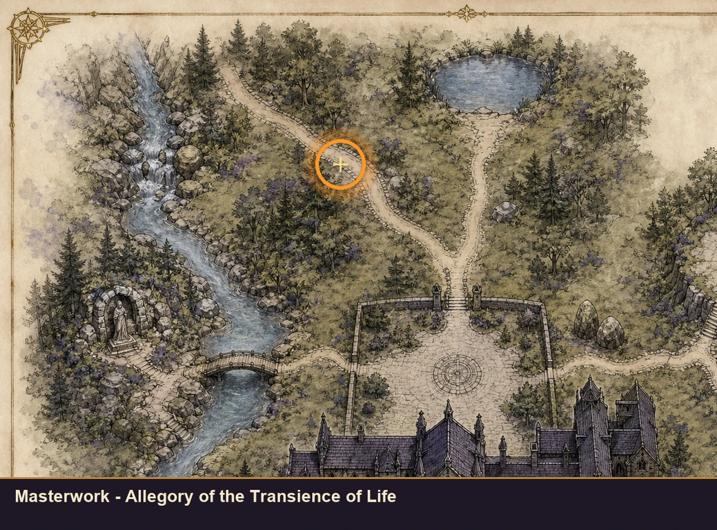 Location guide visual for Masterwork - Allegory of the Transience of Life in Marvel's Midnight Suns