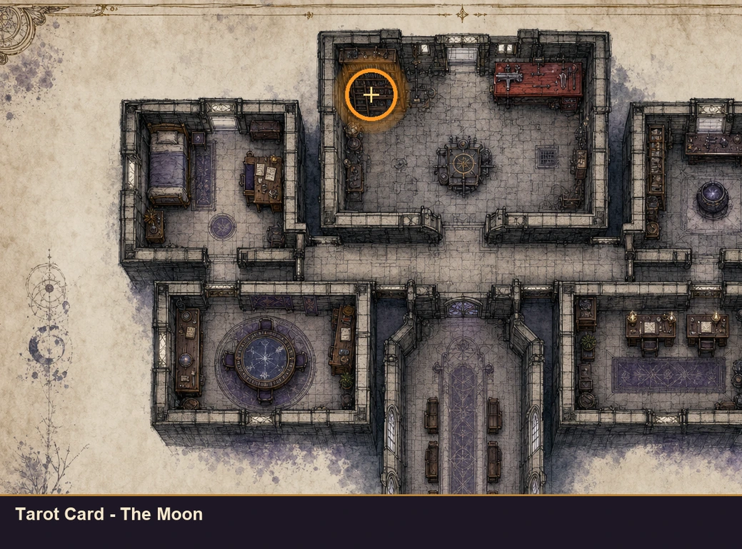 Location guide visual for Tarot Card - The Moon in Marvel's Midnight Suns