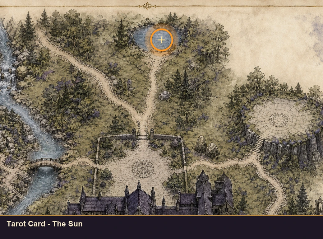 Location guide visual for Tarot Card - The Sun in Marvel's Midnight Suns