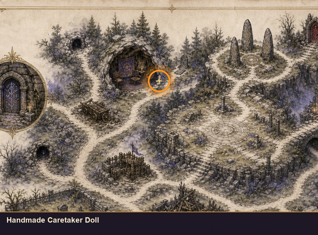 Location guide visual for Handmade Caretaker Doll in Marvel's Midnight Suns