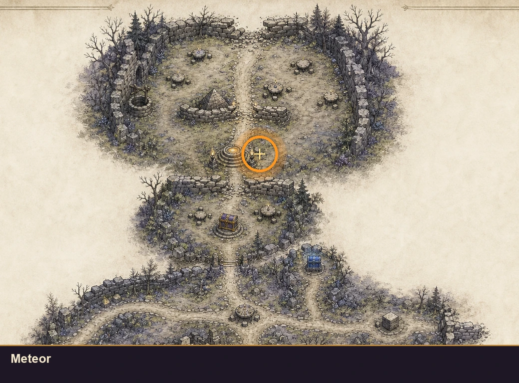 Location guide visual for Meteor in Marvel's Midnight Suns