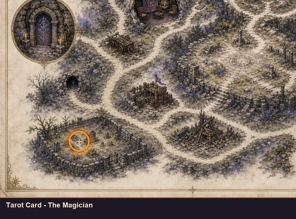 Location guide visual for Tarot Card - The Magician in Marvel's Midnight Suns