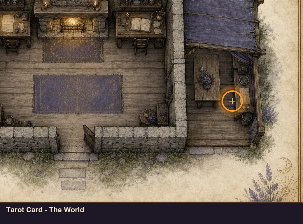 Location guide visual for Tarot Card - The World in Marvel's Midnight Suns
