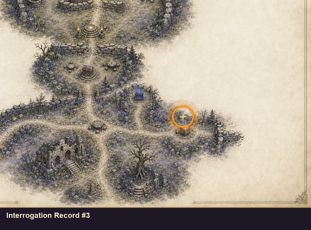 Location guide visual for Interrogation Record #3 in Marvel's Midnight Suns