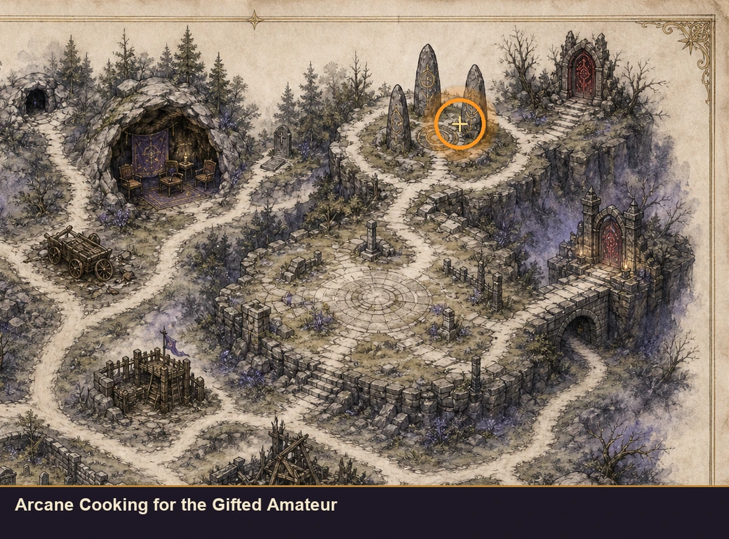 Location guide visual for Arcane Cooking for the Gifted Amateur in Marvel's Midnight Suns