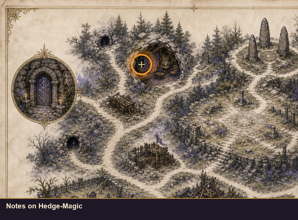 Location guide visual for Notes on Hedge-Magic in Marvel's Midnight Suns