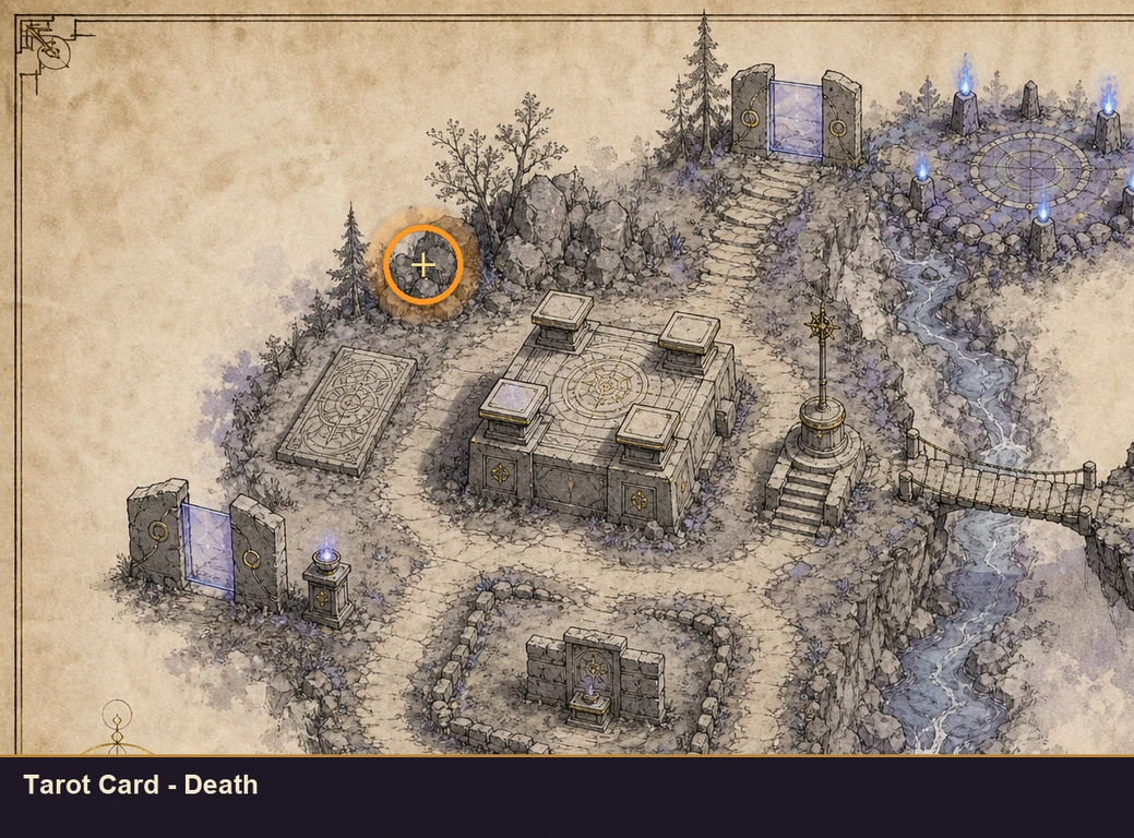 Location guide visual for Tarot Card - Death in Marvel's Midnight Suns