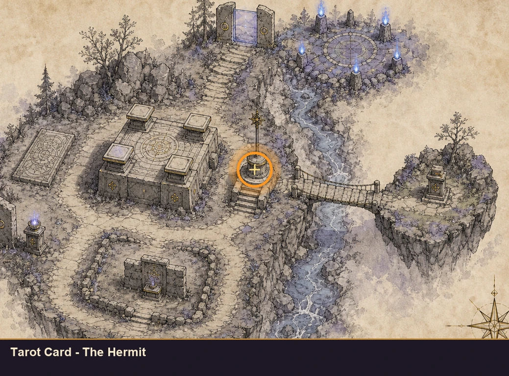 Location guide visual for Tarot Card - The Hermit in Marvel's Midnight Suns