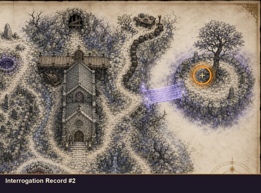 Location guide visual for Interrogation Record #2 in Marvel's Midnight Suns