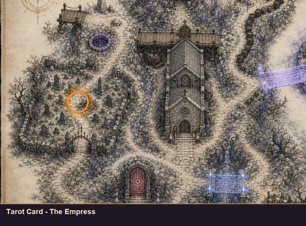 Location guide visual for Tarot Card - The Empress in Marvel's Midnight Suns