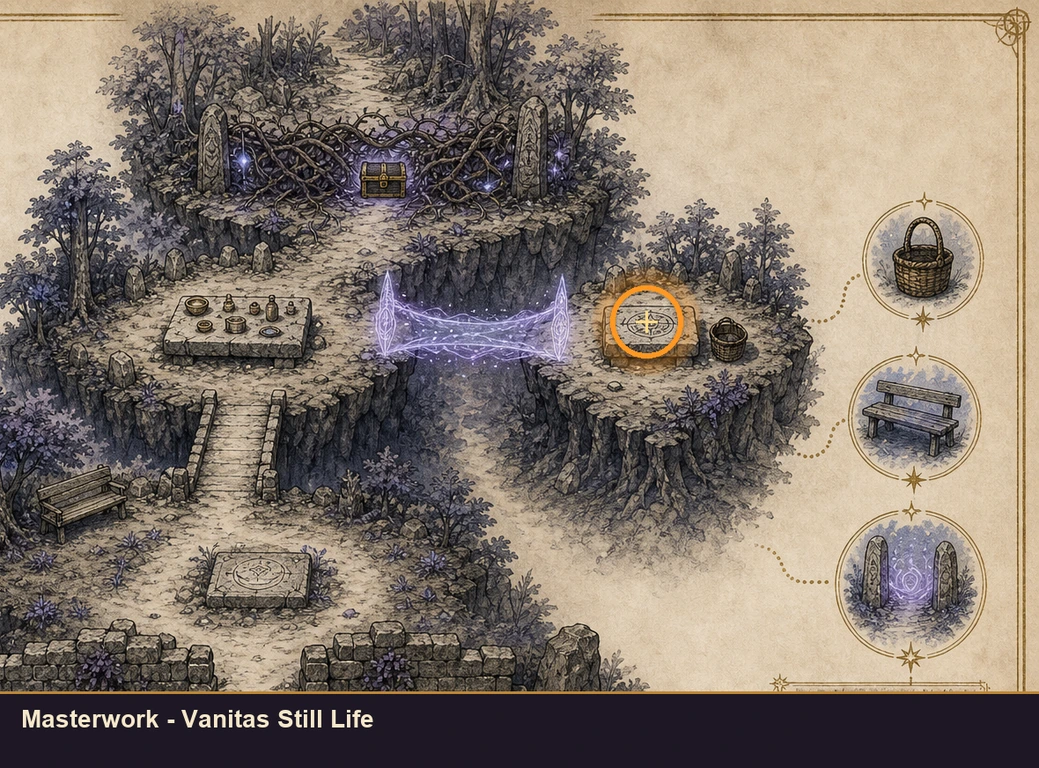 Location guide visual for Masterwork - Vanitas Still Life in Marvel's Midnight Suns