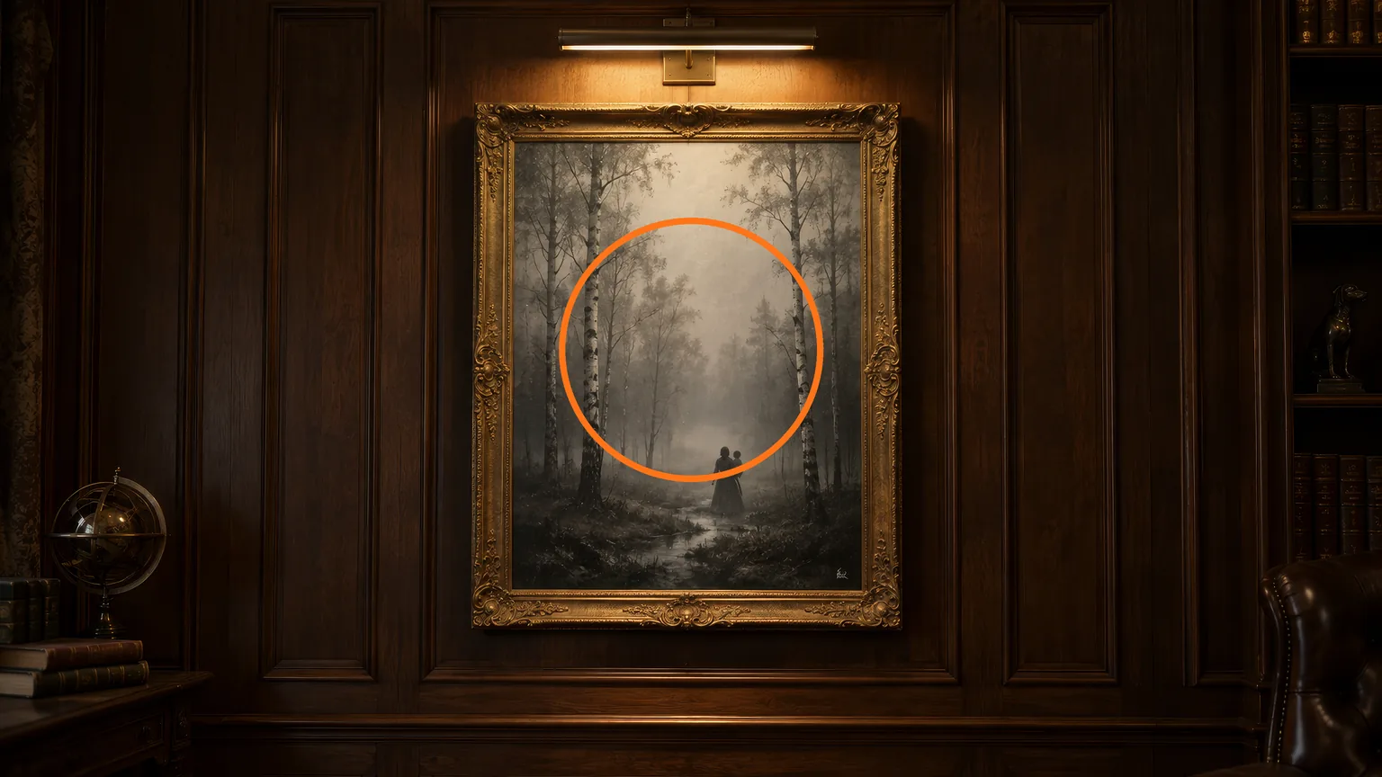 Location guide visual for Signed Nursery Painting Reference in Resident Evil: Requiem