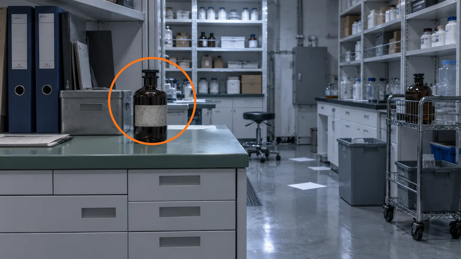 Location guide visual for Bottle of Acid in Resident Evil: Requiem