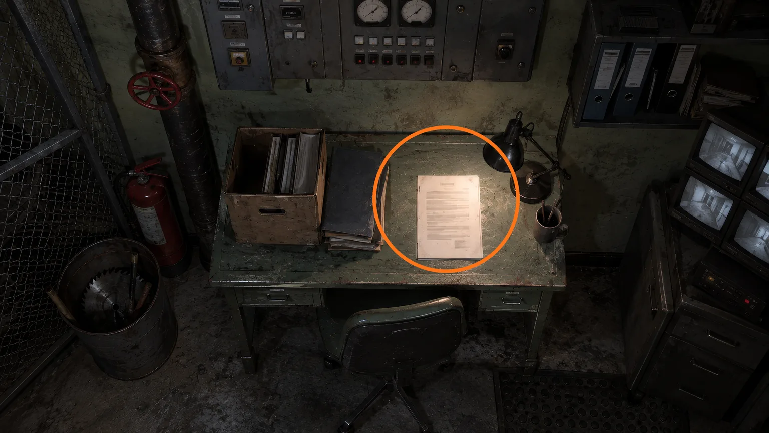 Location guide visual for File #38 - Operation to Eliminate "The Girl" in Resident Evil: Requiem
