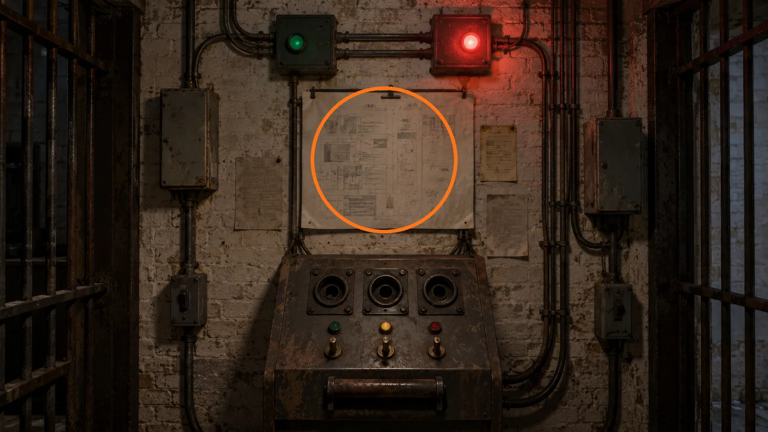 Location guide visual for File #39 - Unlocking the Cells in Resident Evil: Requiem