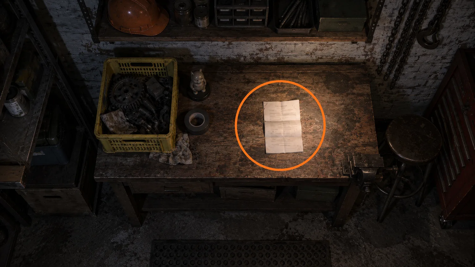Location guide visual for File #40 - Technician's Note in Resident Evil: Requiem
