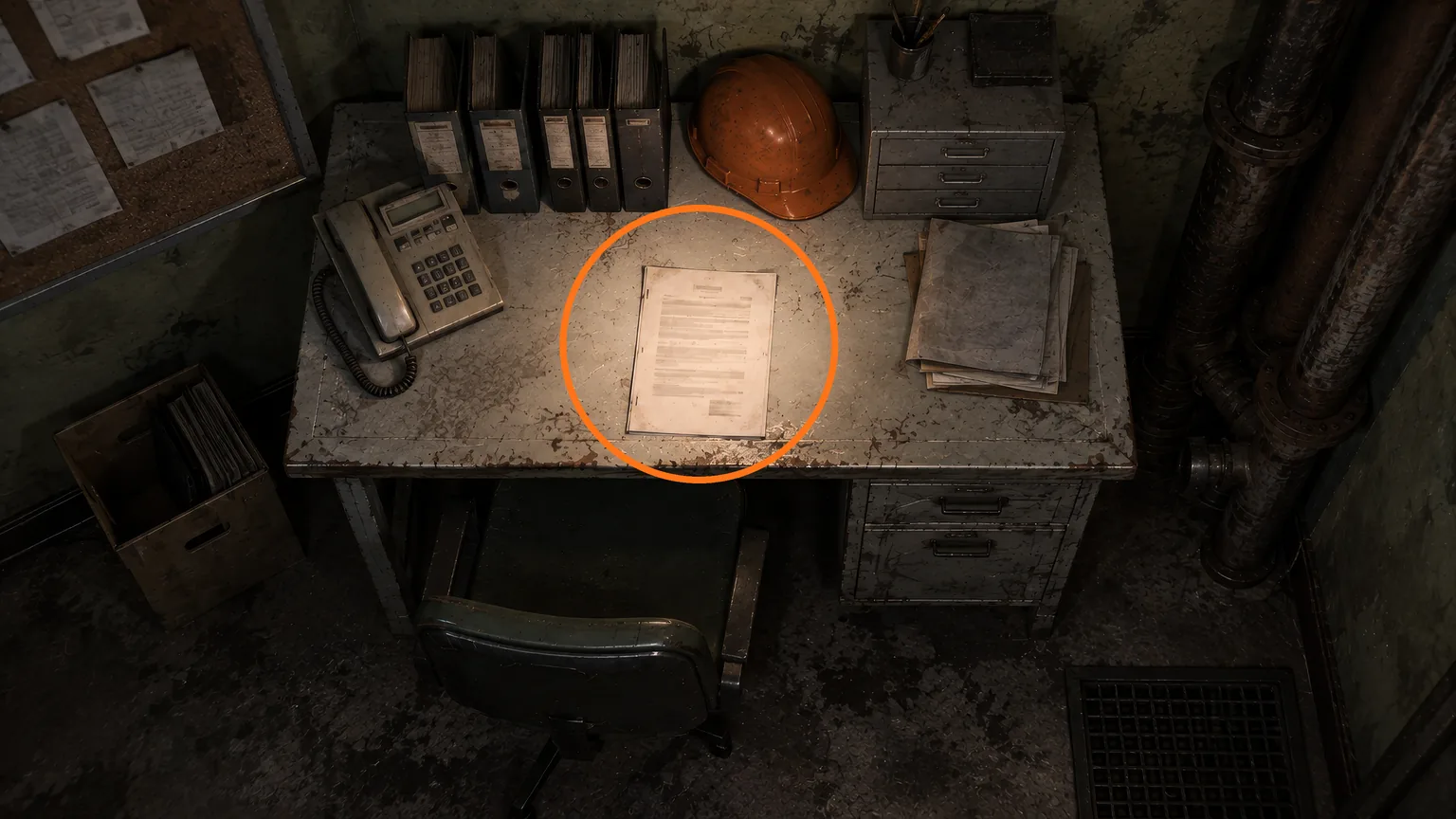 Location guide visual for File #41 - Security Guard's Report in Resident Evil: Requiem