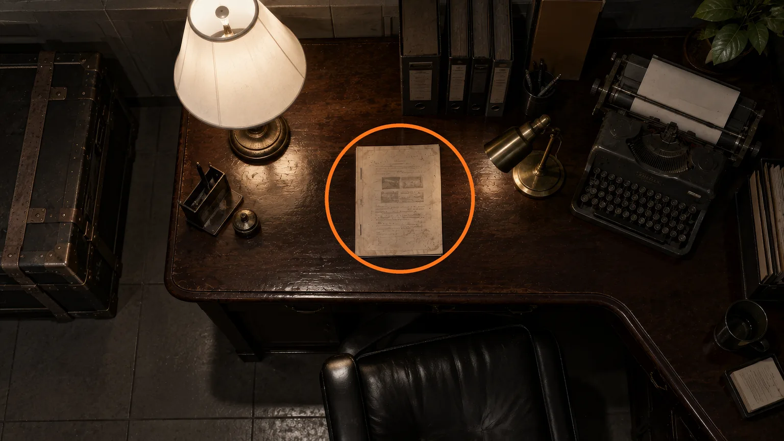 Location guide visual for File #44 - Spencer's Research II in Resident Evil: Requiem