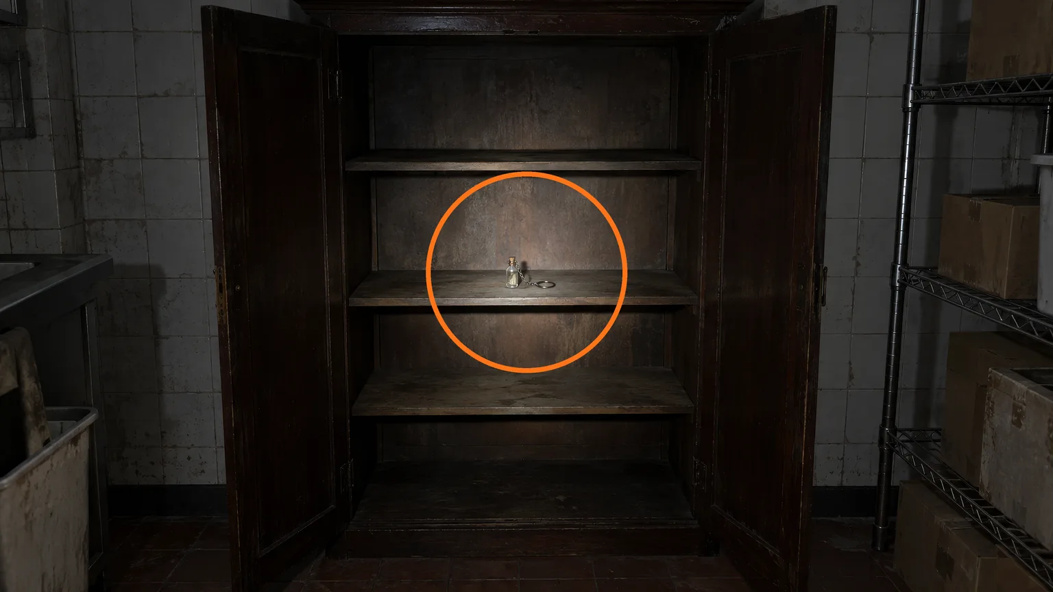 Location guide visual for Connoisseur Charm in Resident Evil: Requiem