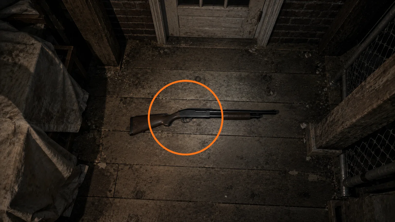 Location guide visual for MSBG 500 (Shotgun) in Resident Evil: Requiem