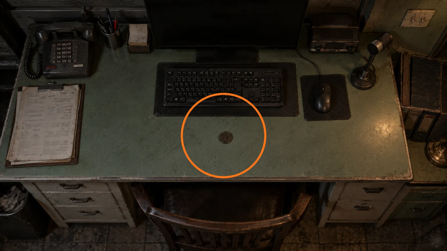 Location guide visual for Antique Coin #2 in Resident Evil: Requiem