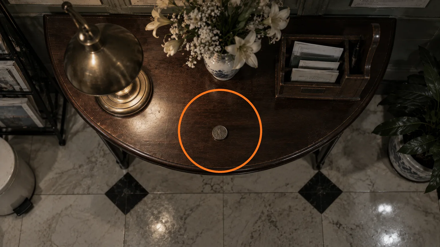 Location guide visual for Antique Coin #15 in Resident Evil: Requiem