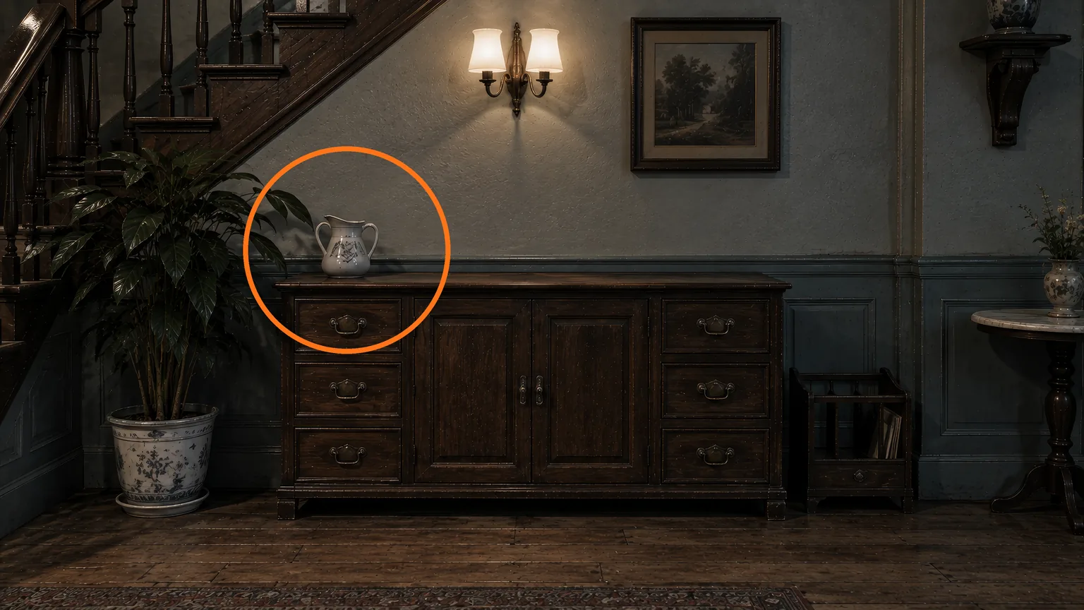 Location guide visual for Antique Coin #19 in Resident Evil: Requiem
