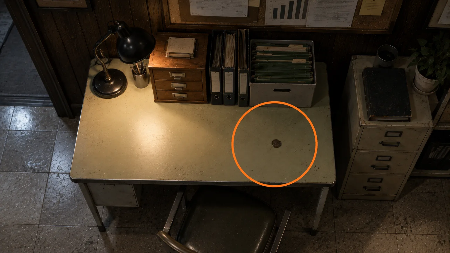 Location guide visual for Antique Coin #20 in Resident Evil: Requiem