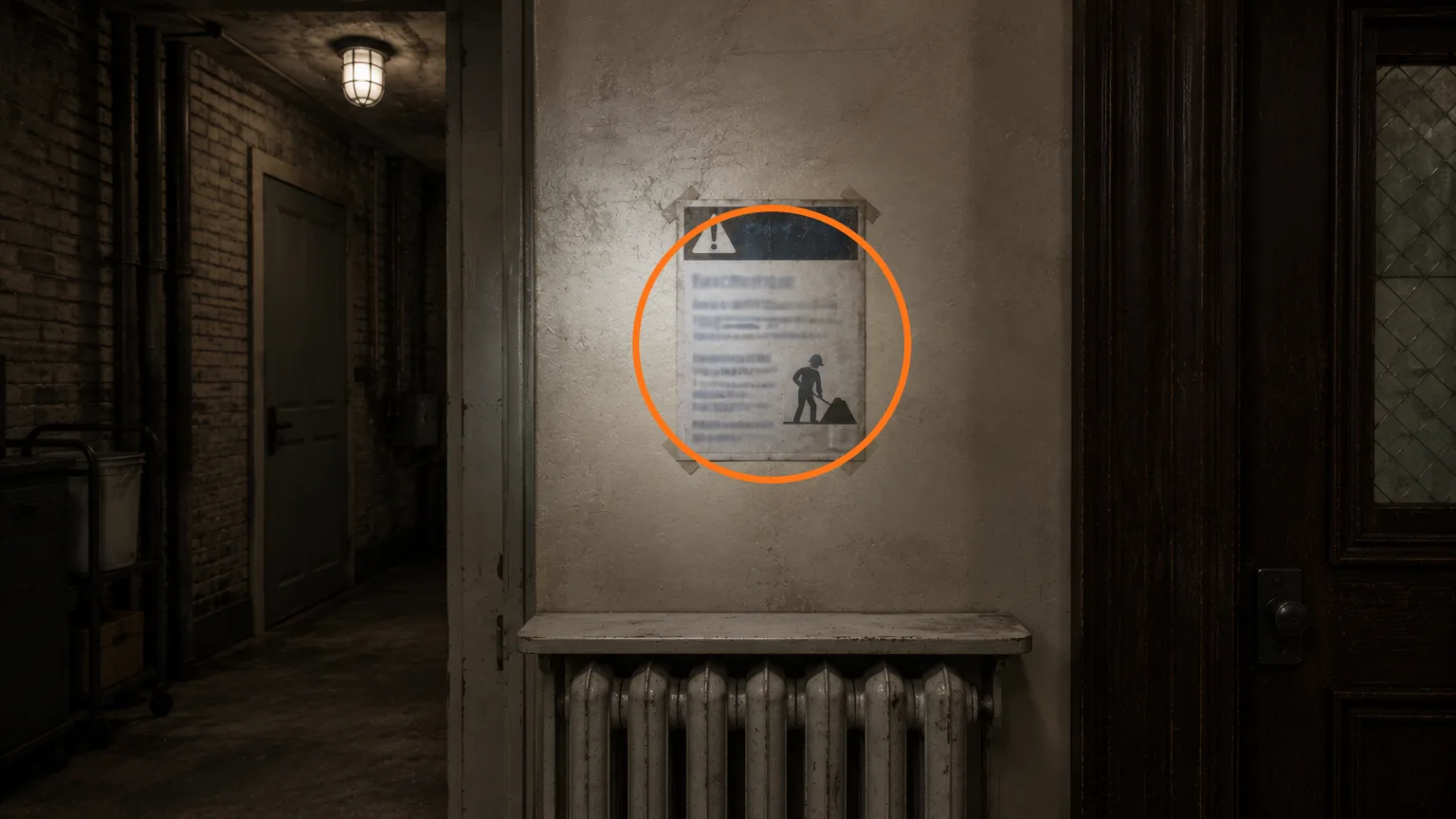 Location guide visual for File #22 - Construction Notice in Resident Evil: Requiem