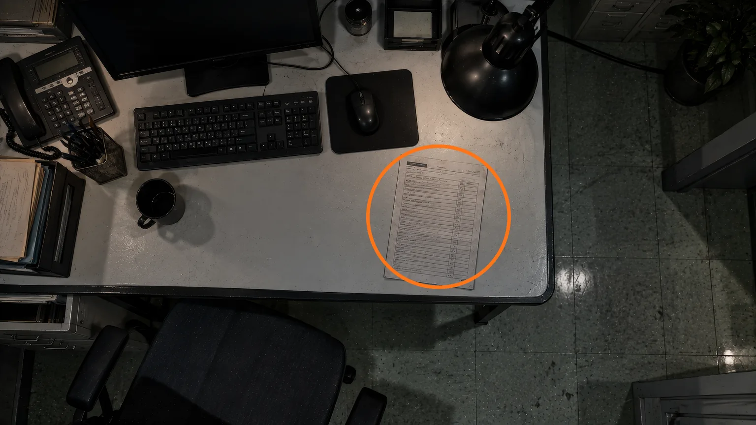 Location guide visual for File #31 - Nurse's Log in Resident Evil: Requiem